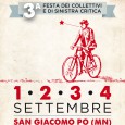 
Come arrivare da Mantova Sud
Come arrivare da Mantova

&nbsp;
Nuova location, nuove date, stessa bella festa!
Dall’uno al quattro settembre, lo Spazio Sociale LaBoje! festeggia, e festeggia come sa.
Area feste di San Giacomo Po
Cucina con piatti tipici, aperta tutte le sere (sabato e domenica anche a pranzo)
Possibilità di campeggio libero
Banchetti di artigiani e associazioni
Ingresso libero
Per info: articolozero.org/festa
— — [...]